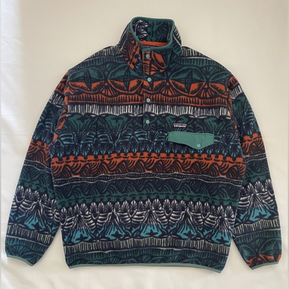 Patagonia Synchilla Fleece Pullover Men's Size L Tradewinds Big Stone Blue - Picture 14 of 16
